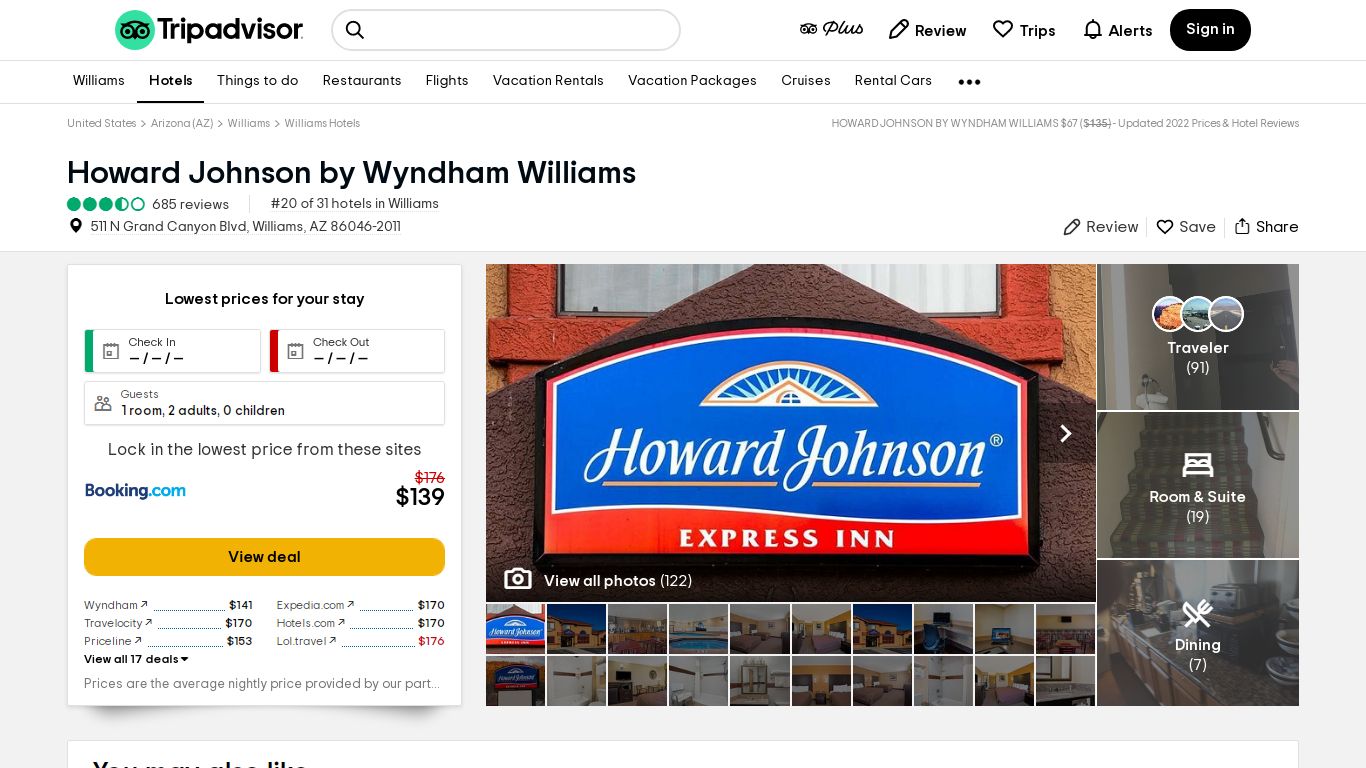 HOWARD JOHNSON BY WYNDHAM WILLIAMS $65 ($̶1̶1̶5̶) - Tripadvisor