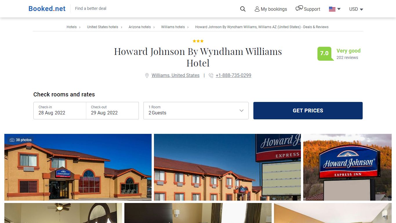 °HOTEL HOWARD JOHNSON BY WYNDHAM WILLIAMS, AZ 3* (United States) - from ...