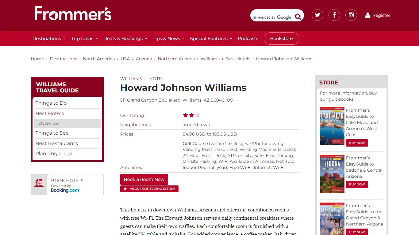 Howard Johnson Williams in Williams - Hotel | Frommer's